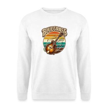Mandoline rétro vintage de musique bluegrass - Sweat-shirt Unisexe - blanc - Devant