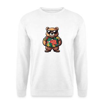 Bear Comic Vacation - Unisex Sweatshirt - white - Front