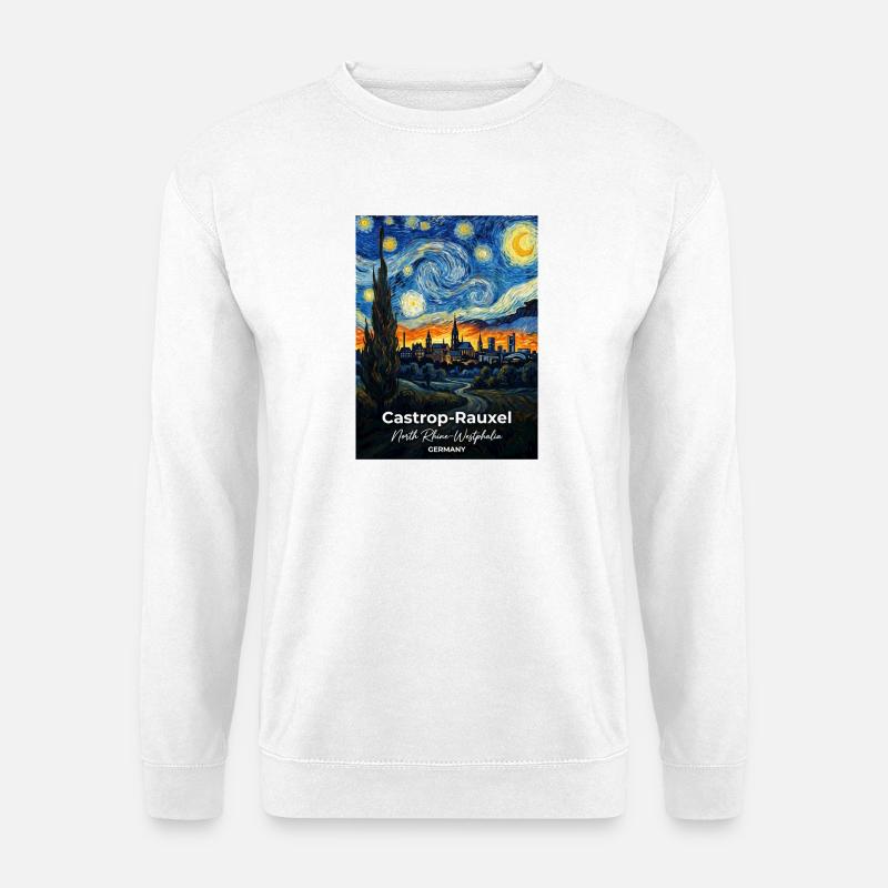 Castrop-Rauxel Germany Sternennacht  - Unisex Pullover - Weiß