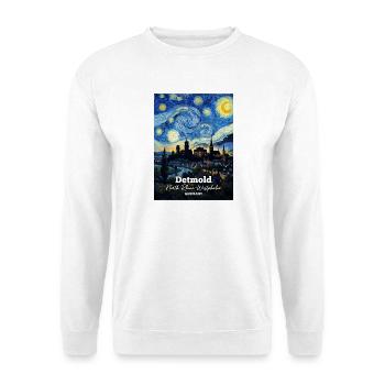Detmold, Allemagne, Nuit étoilée - Sweat-shirt Unisexe - blanc - Devant