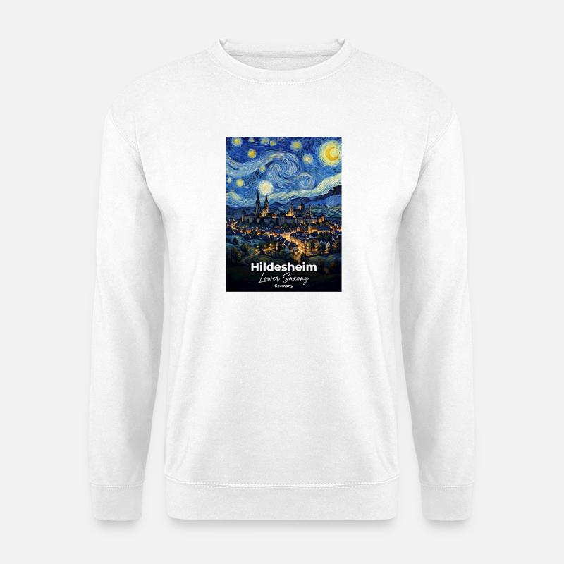 Hildesheim Germany Sternennacht - Unisex Pullover - Weiß