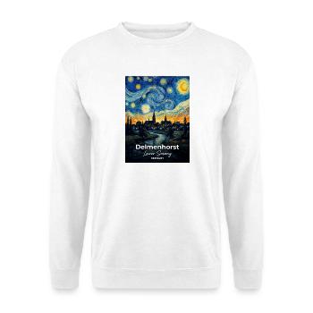 Delmenhorst Germany Sternennacht  - Unisex Pullover - Weiß - Vorne