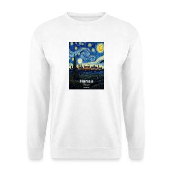 Hanau Germany Starry Night - Unisex Sweatshirt - white - Front