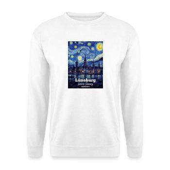Lüneburg Germany Sternennacht - Unisex Pullover - Weiß - Vorne