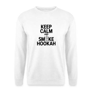 Keep Calm And Smoke Hookah - Unisex Sweatshirt - white - Front