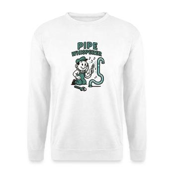 Pipe Whisperer | Plumber Pipe Humor - Unisex Sweatshirt - white - Front