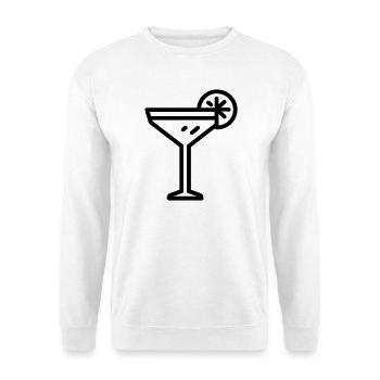 cocktail - Sweat-shirt Unisexe - blanc - Devant