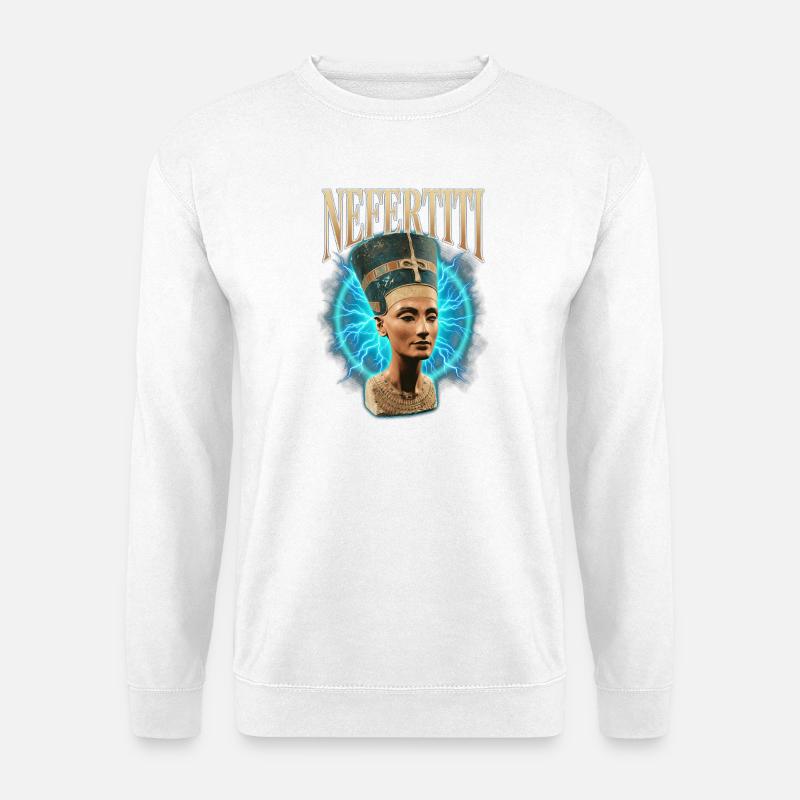 Nefertiti Donner - Unisex Pullover - Weiß