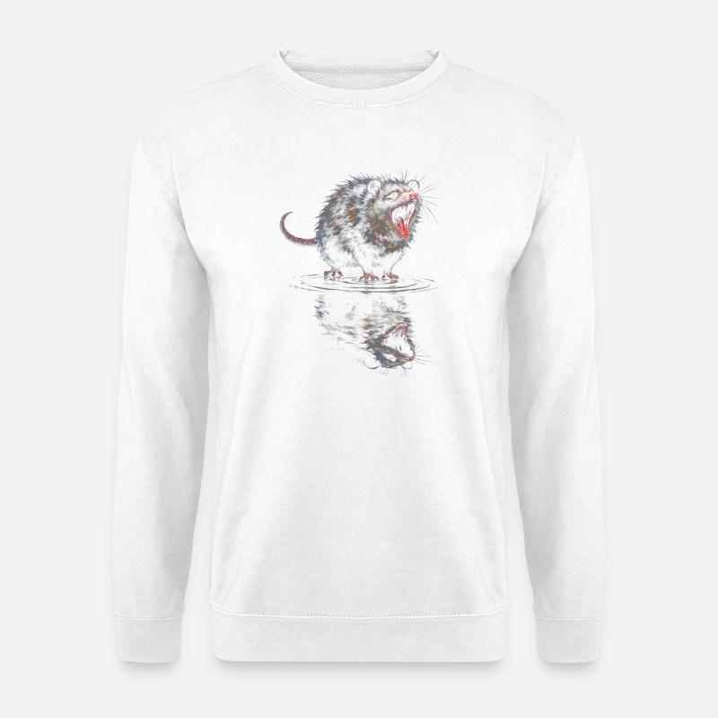 Wasserotter Brüller - Unisex Pullover - Weiß