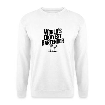 Der beste Barkeeper der Welt - Unisex Pullover - Weiß - Vorne