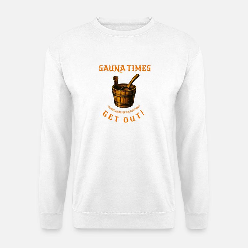 sauna_times - Unisex Sweatshirt - white