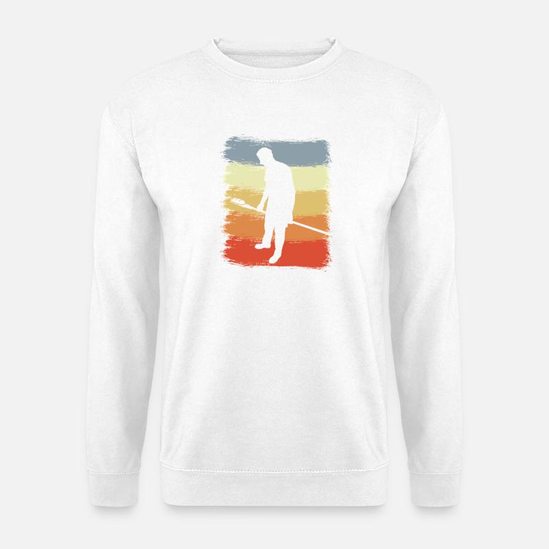 Bäcker Zeichnung - Unisex Pullover - Weiß