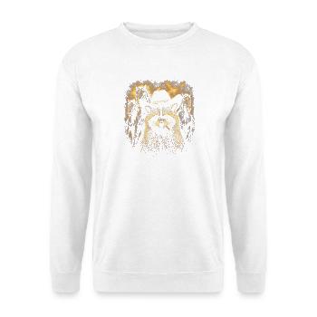 Raccoon in a Western hat - Unisex Sweatshirt - white - Front