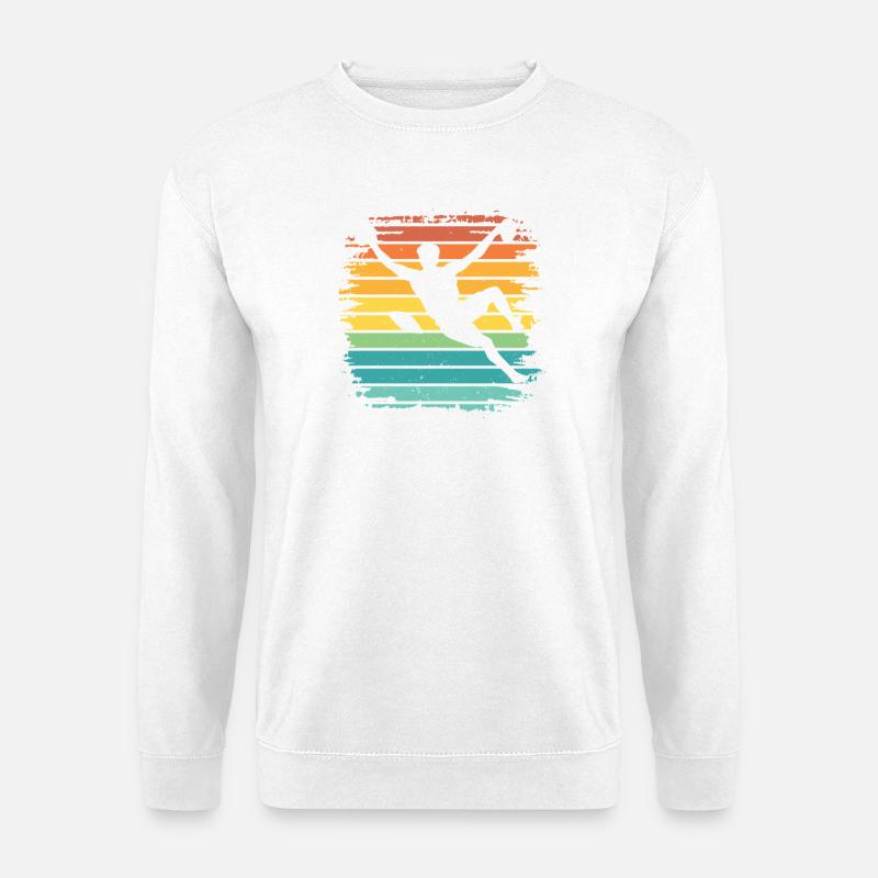 Bloc de bloc de Boulderer - Sweat-shirt Unisexe - blanc