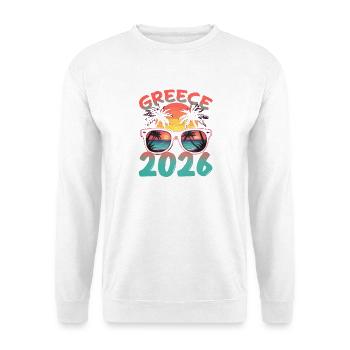 Greece 2026 - Unisex Pullover - Weiß - Vorne
