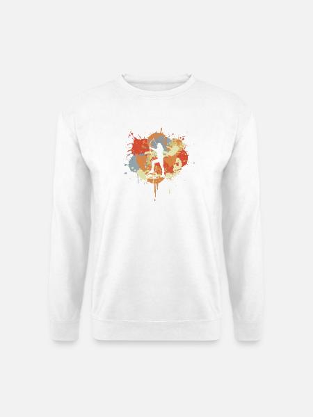 Bogenschütze Zeichnung - Unisex Pullover - Weiß