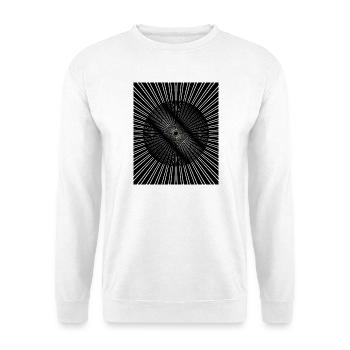 Radiale Augenspirale - Unisex Pullover - Weiß - Vorne