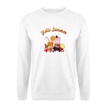 Hallo Sommer - Unisex Pullover - Weiß - Vorne - Alina (178cm) & Michal (187cm)