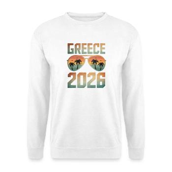 Greece 2026 - Unisex Pullover - Weiß - Vorne