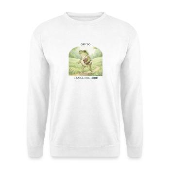 To praise the Lord Christ the Frog - Unisex Sweatshirt - white - Front