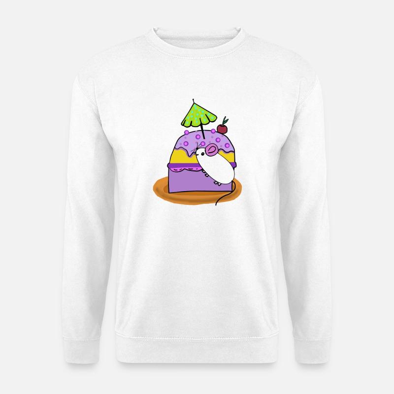 Cake Mouse Muffin Mice - Unisex Sweatshirt - white