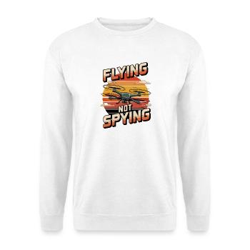 Drone Flying Not Spying Sunset - Unisex Sweatshirt - white - Front