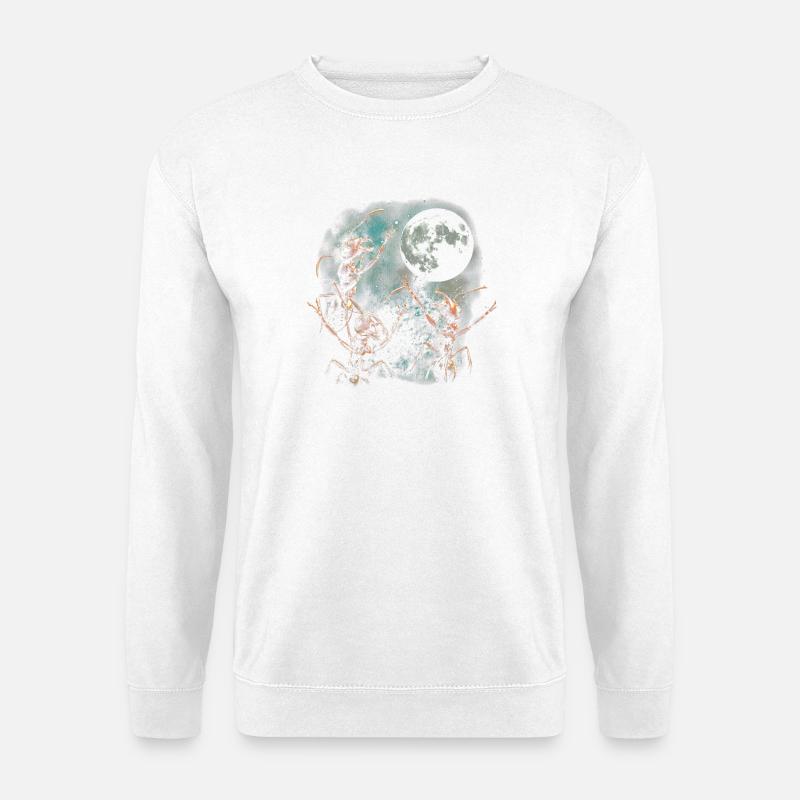 Mondnacht Antenabenteuer - Unisex Pullover - Weiß
