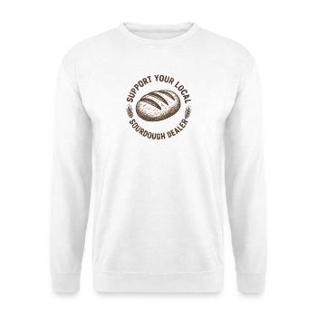 Baking Baker Baker Sourdough Bread Gift Idea - Unisex Sweatshirt - white - Front