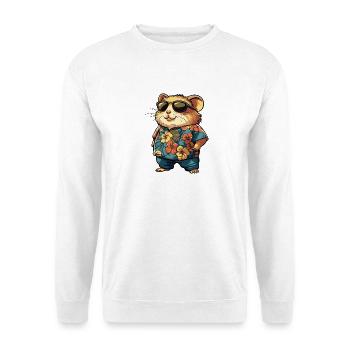 Hamster Comic Urlaub - Unisex Pullover - Weiß - Vorne