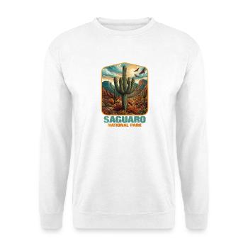Saguaro National Park Sunset Desert Vista - Unisex Sweatshirt - white - Front