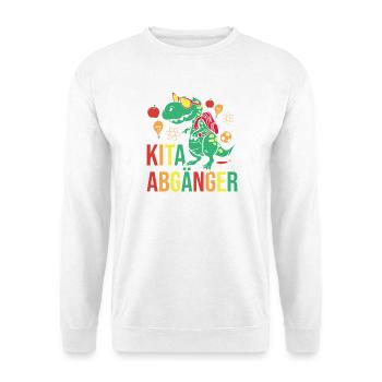 Crèche Élève Dinosaure Maternelle Première Année - Sweat-shirt Unisexe - blanc - Devant
