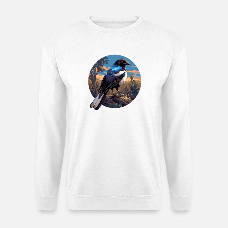 Elstern Elster - Unisex Pullover - Weiß