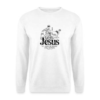 Il restaure mon âme Jésus - Sweat-shirt Unisexe - blanc - Devant