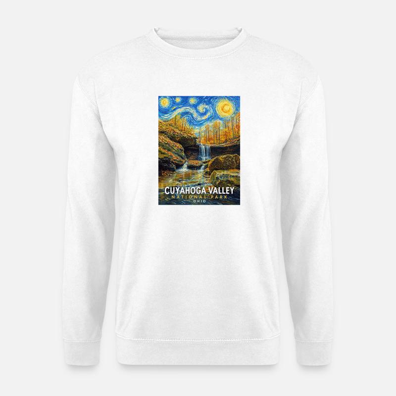 Cuyahoga Herbsttal Nationalpark Ohio - Unisex Pullover - Weiß
