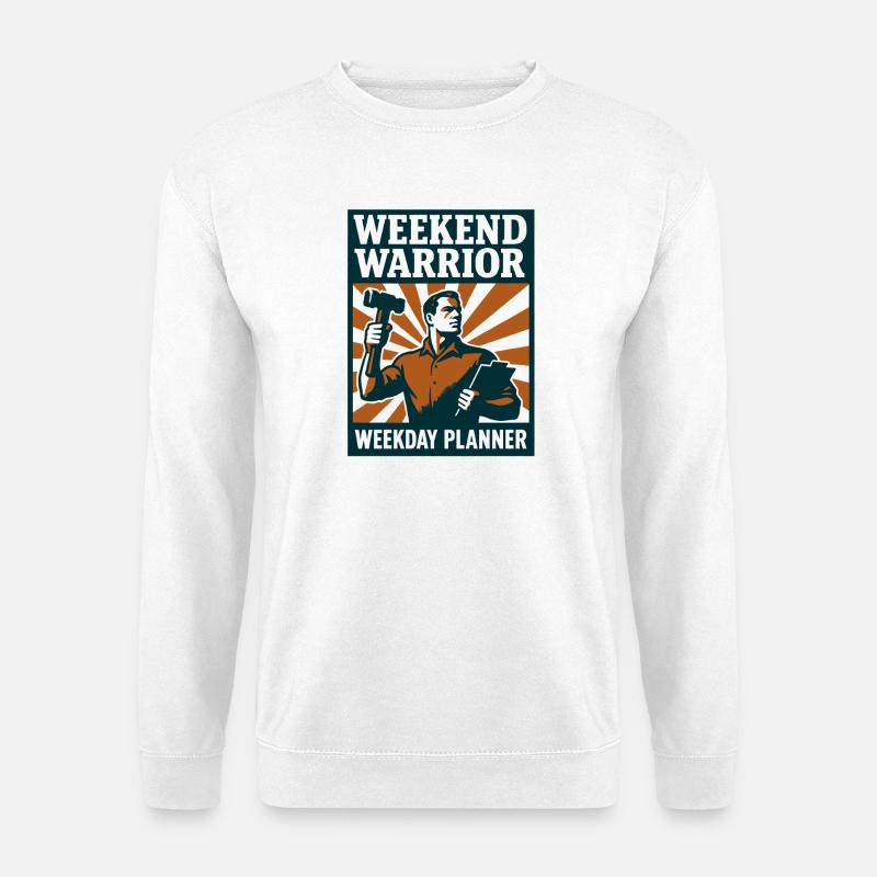 Weekend Warrior | Renovation Planner - Unisex Sweatshirt - white