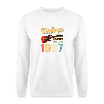 Guitare vintage 1997 Édition limitée design - Sweat-shirt Unisexe - blanc - Devant
