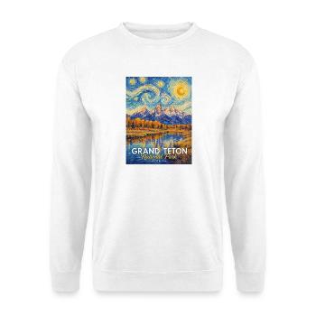 Grand Teton National Park Wyoming  - Unisex Pullover - Weiß - Vorne