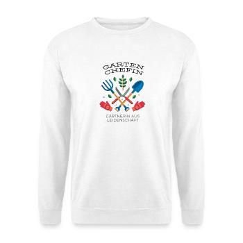 Garten Chefin - Unisex Pullover - Weiß - Vorne