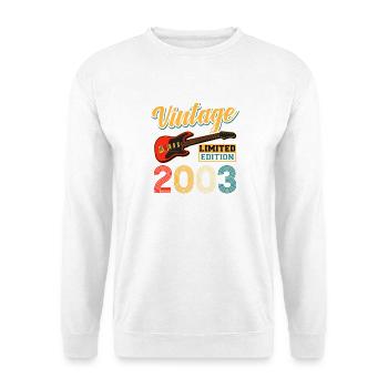 Vintage 2003 Limited Edition Electric Guitar Art - Unisex Sweatshirt - white - Front