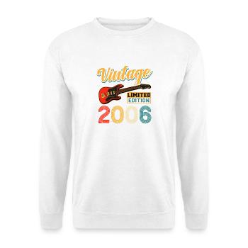 Vintage Guitar Limited Edition 2006 Design - Unisex Sweatshirt - white - Front