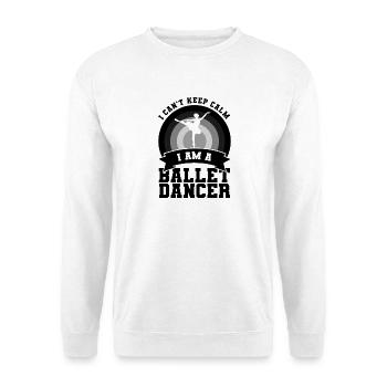 Ballett Tänzerin Spruch - Unisex Pullover - Weiß - Vorne