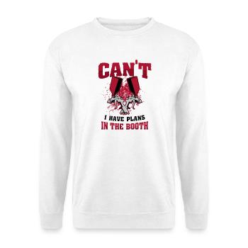 Je ne peux pas avoir des plans dans le graphisme de la cabine de peintre - Sweat-shirt Unisexe - blanc - Devant