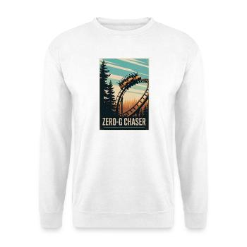 Chasseur en apesanteur | Sensation des montagnes russes - Sweat-shirt Unisexe - blanc - Devant