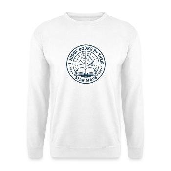 Books by Star Charts | Reading Sci-Fi - Unisex Sweatshirt - white - Front