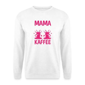 Kaffee Kaffeeliebhaber Mutter Mama - Unisex Pullover - Weiß - Vorne - Alina (178cm) & Michal (187cm)