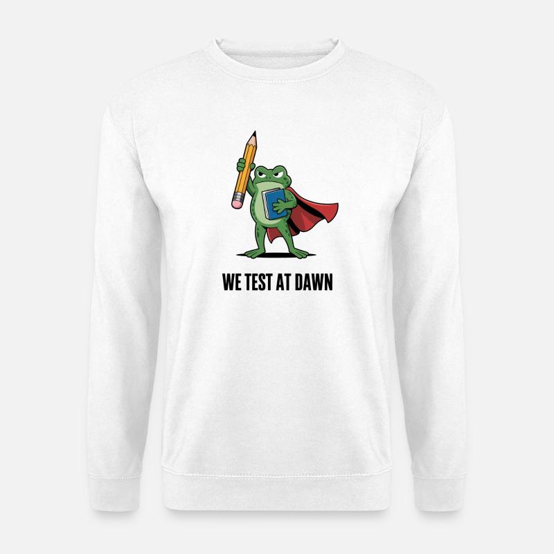 Dawn Test Frog Hero - Unisex Sweatshirt - white