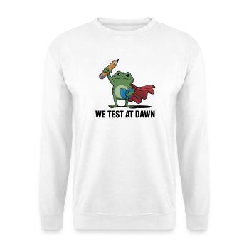 Dawn-getesteter Frosch-Superheld - Unisex Pullover - Weiß - Vorne