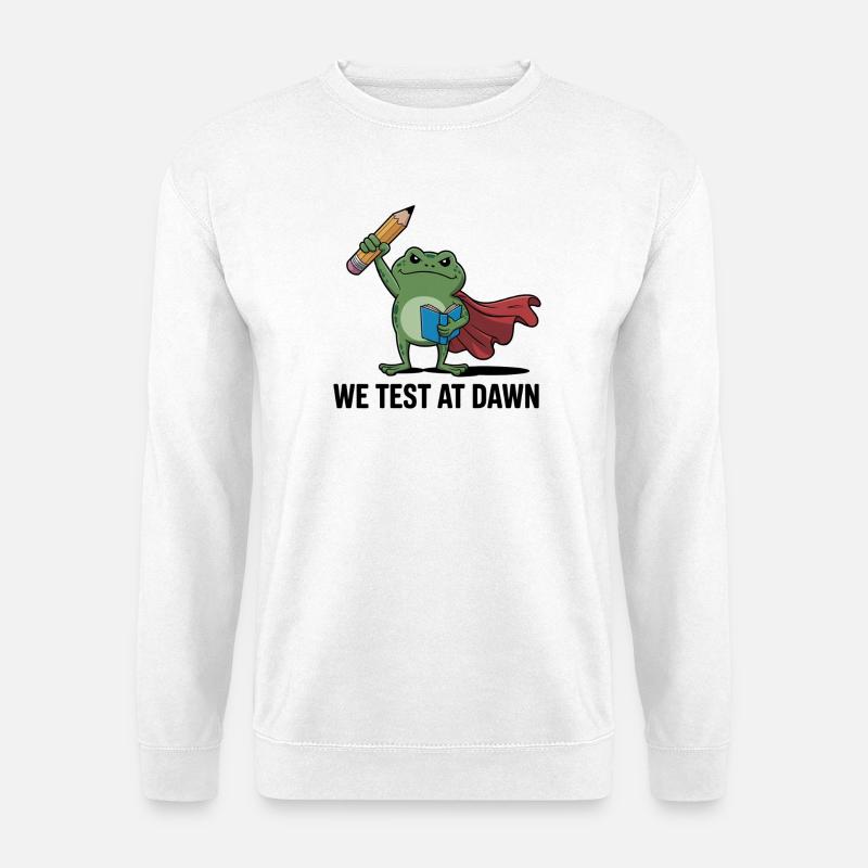 Dawn-Tested Frog Superhero - Unisex Sweatshirt - white