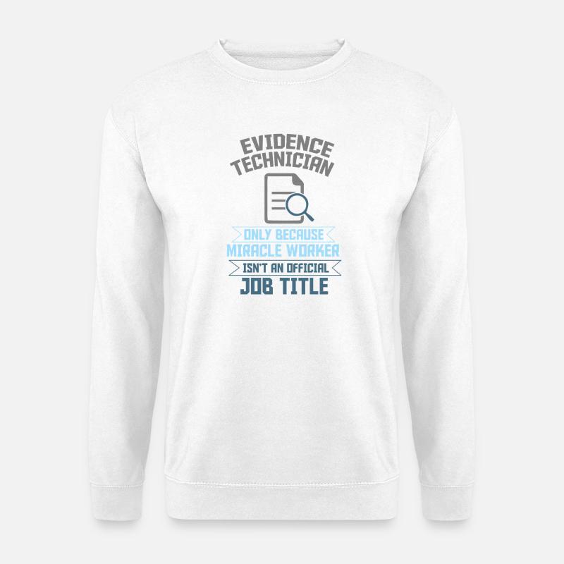 forensischer wissenschaftler kriminologie - Unisex Pullover - Weiß