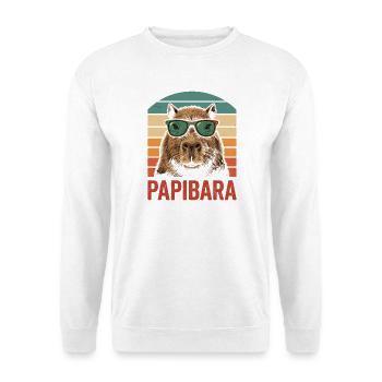 Papibara Capybara Animal Lover Wildlife - Unisex Sweatshirt - white - Front